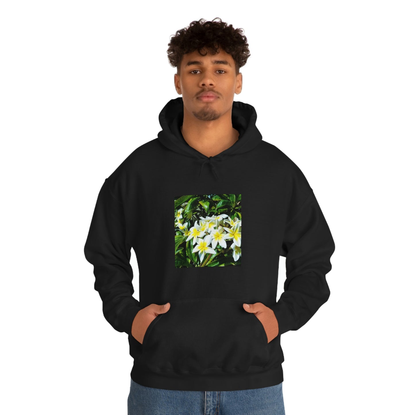 Islander Plumeria Unisex Heavy Blend™ Hooded Sweatshirt