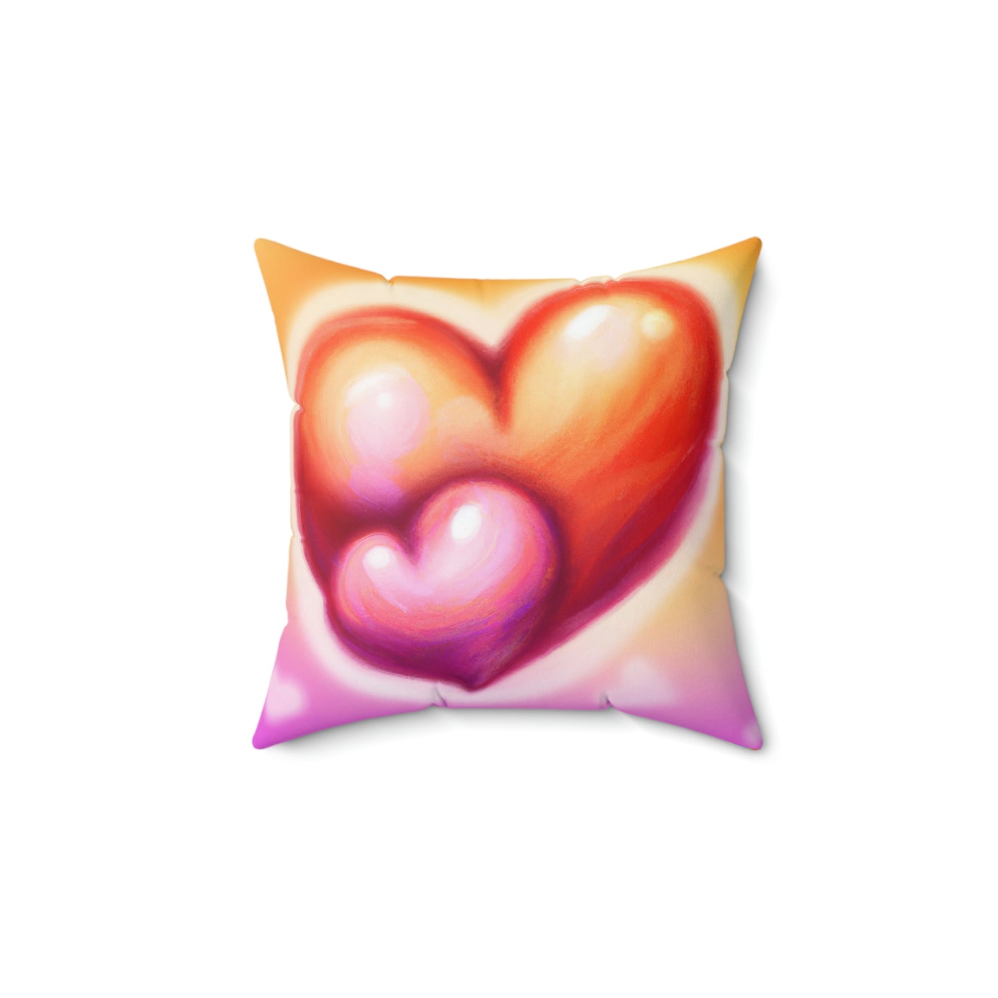 Valentine's II Spun Polyester Square Pillow