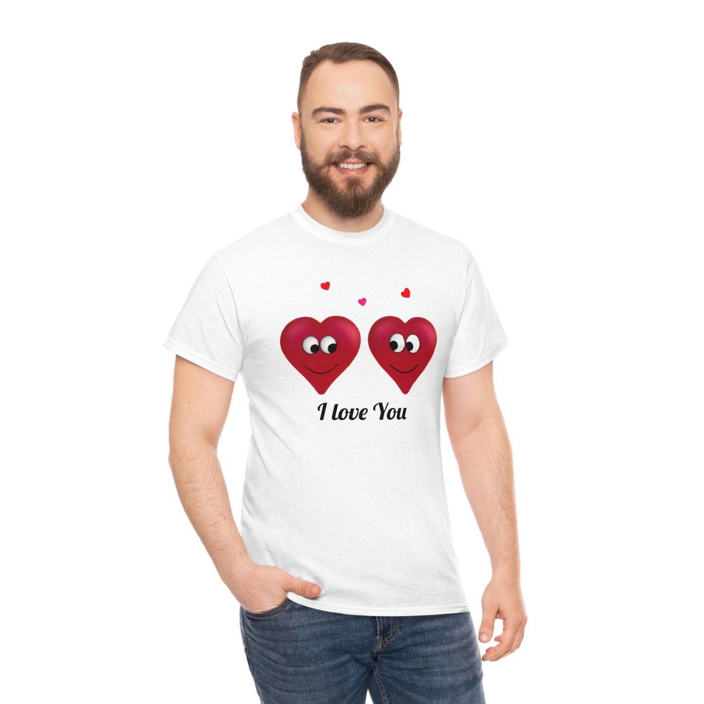 Valentine's "I Love You" Unisex Heavy Cotton Tee