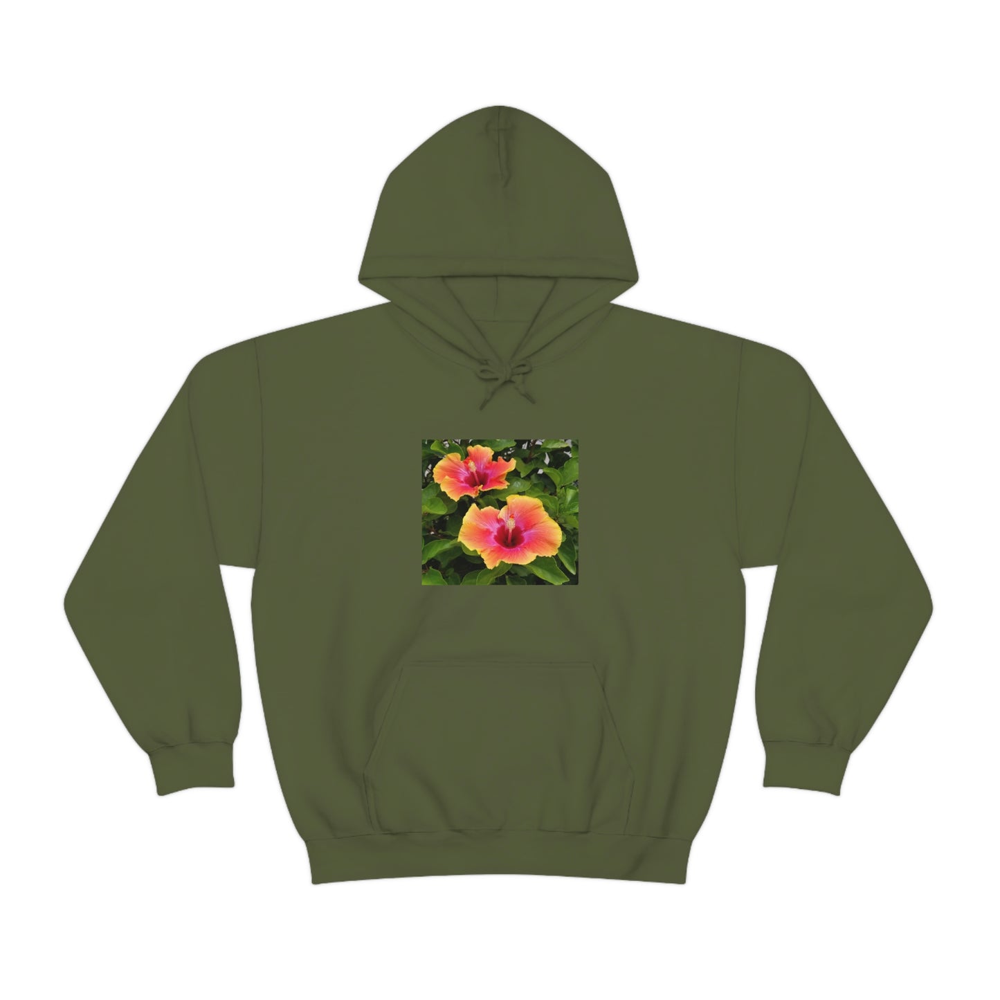 Islander Hibiscus Unisex Heavy Blend™ Hooded Sweatshirt