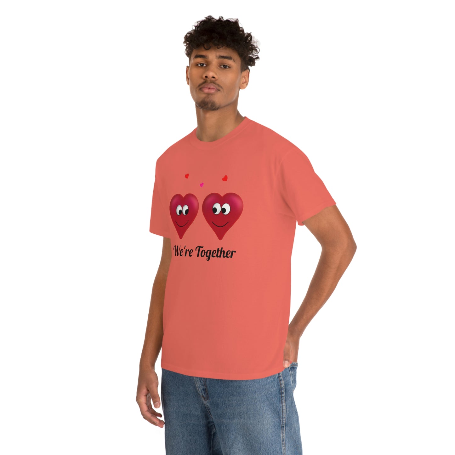 Valentine's "We're Together" Unisex Heavy Cotton Tee