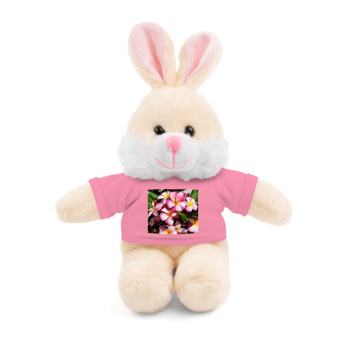 Island Style Striped Plumeria  Stuffed Animals with Tee