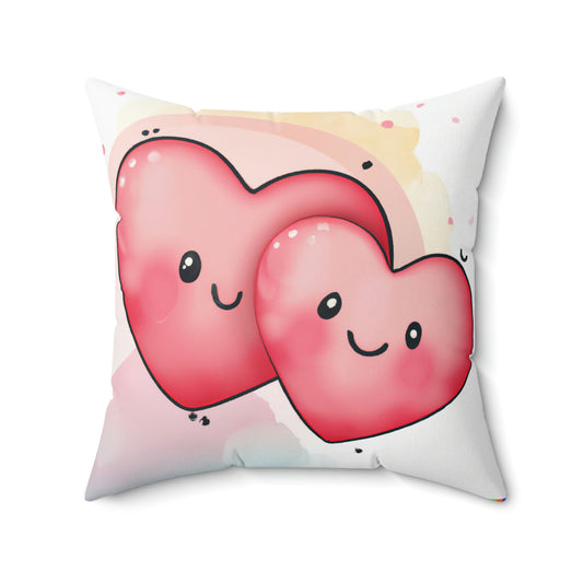 Valentine's Spun Polyester Square Pillow