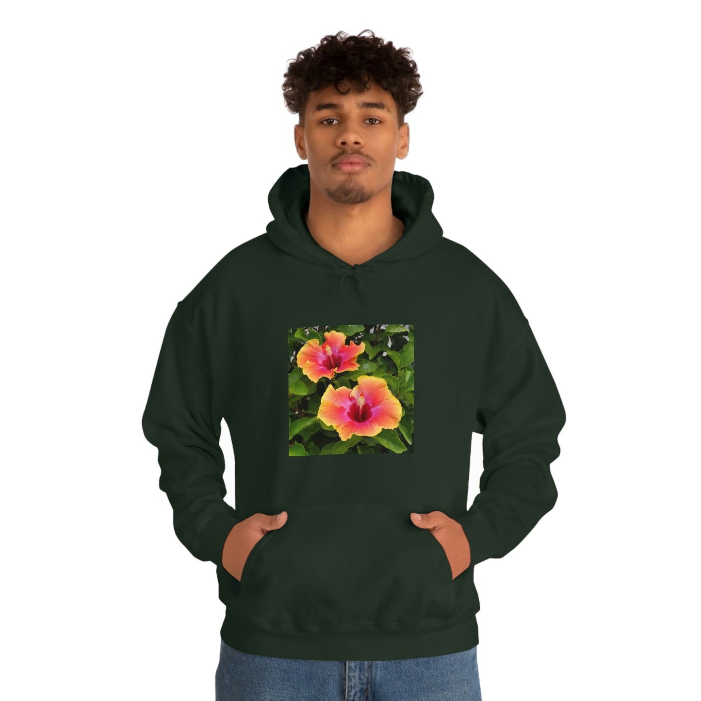 Islander Hibiscus Unisex Heavy Blend™ Hooded Sweatshirt