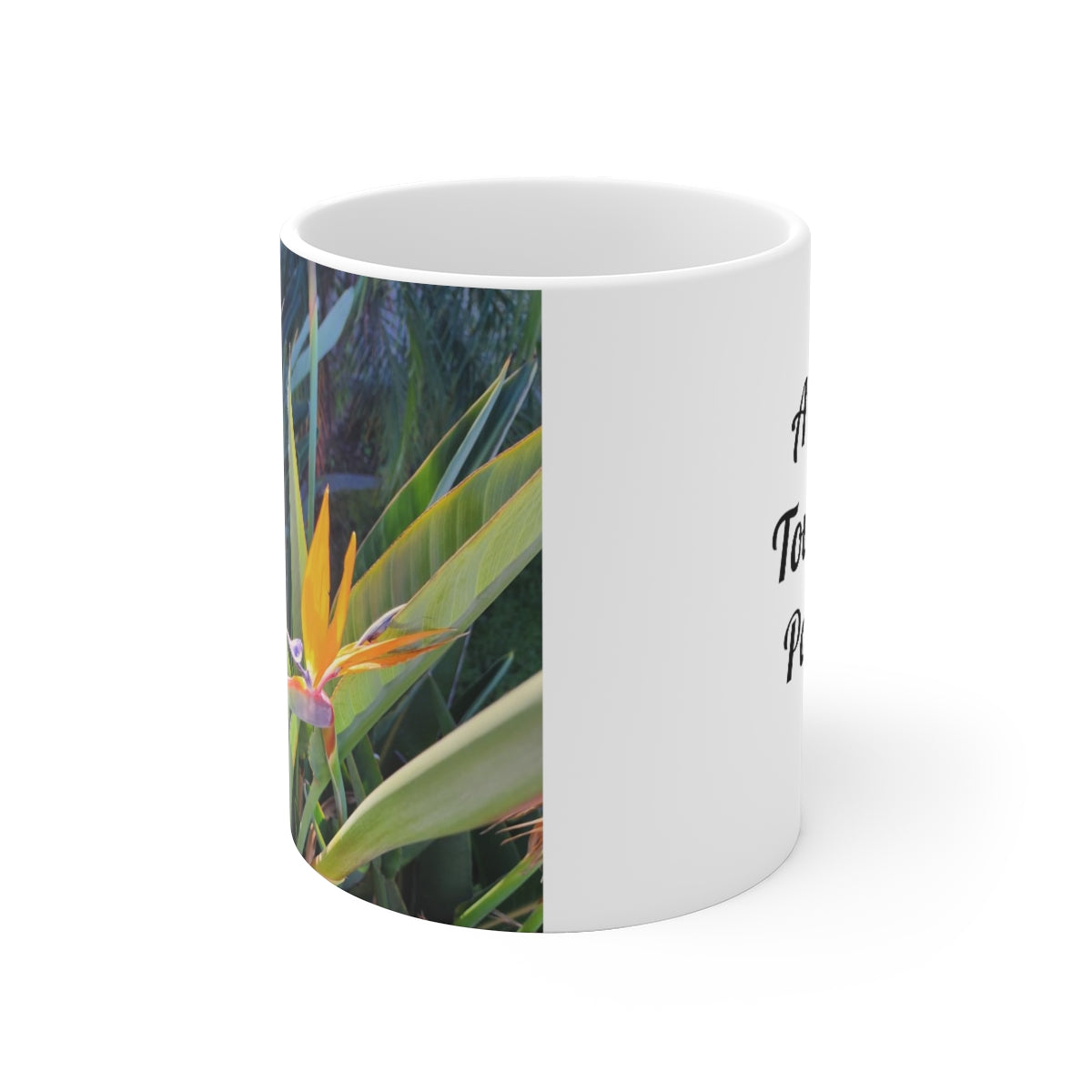 Island Style Bird of Paradise Ceramic Mug, 11oz and 15oz