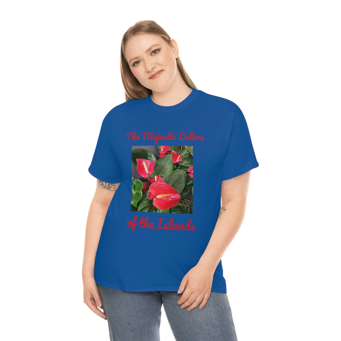 Islander Anthurium Unisex Heavy Cotton Tee