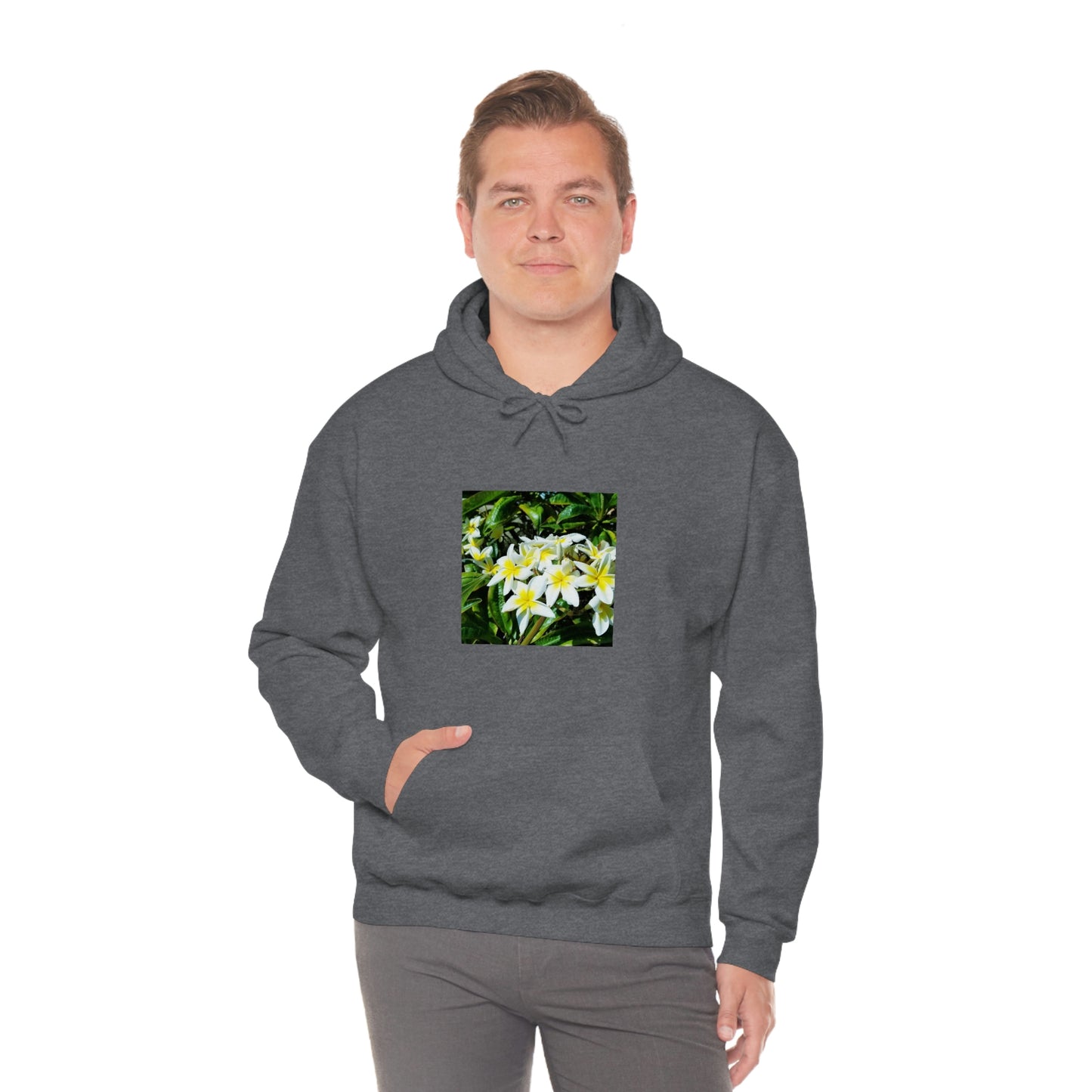 Islander Plumeria Unisex Heavy Blend™ Hooded Sweatshirt