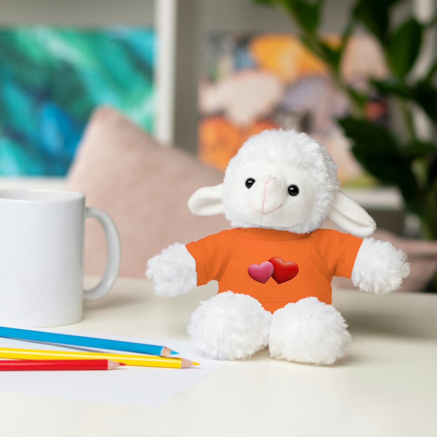 Valentine's Hearts Stuffed Animals with Tee