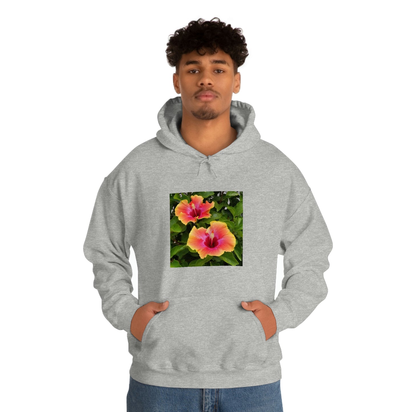 Islander Hibiscus Unisex Heavy Blend™ Hooded Sweatshirt