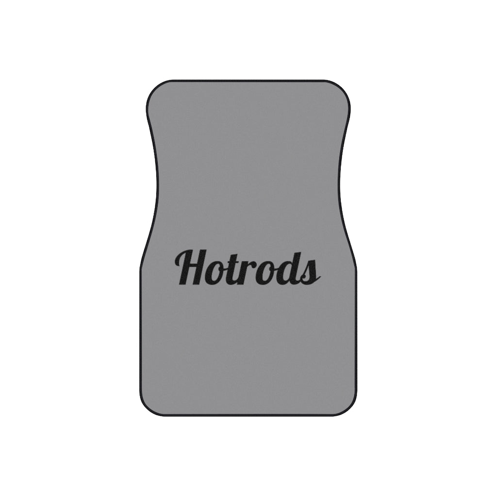 Hotrods Car Mats (Set of 4) - Grey w/Black print