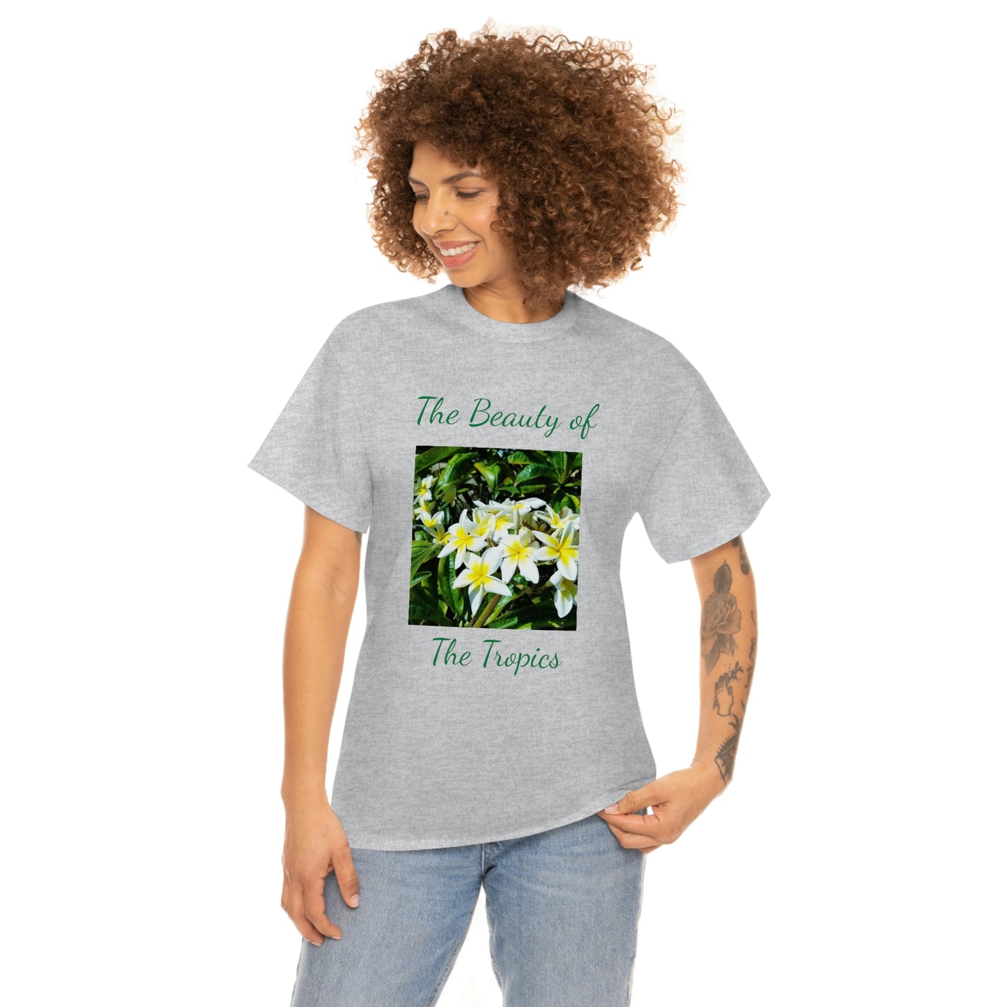 Islander Plumeria Unisex Heavy Cotton Tee