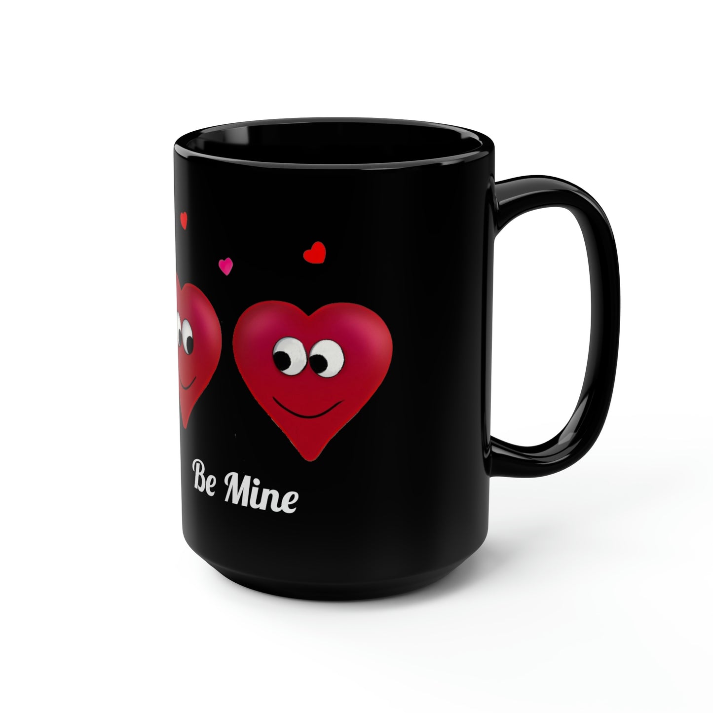 Valentine's "Be Mine" Black Mug, 15oz