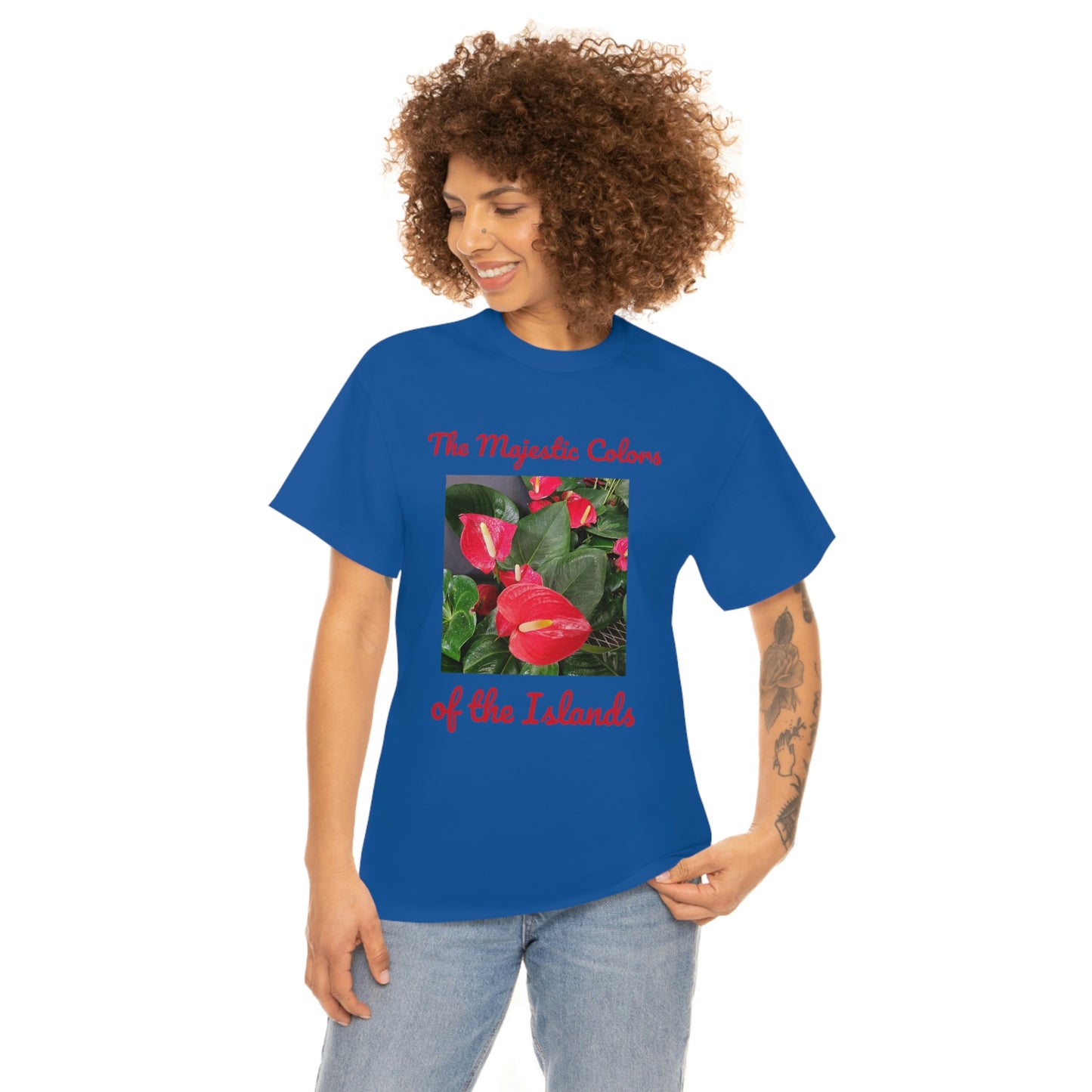 Islander Anthurium Unisex Heavy Cotton Tee