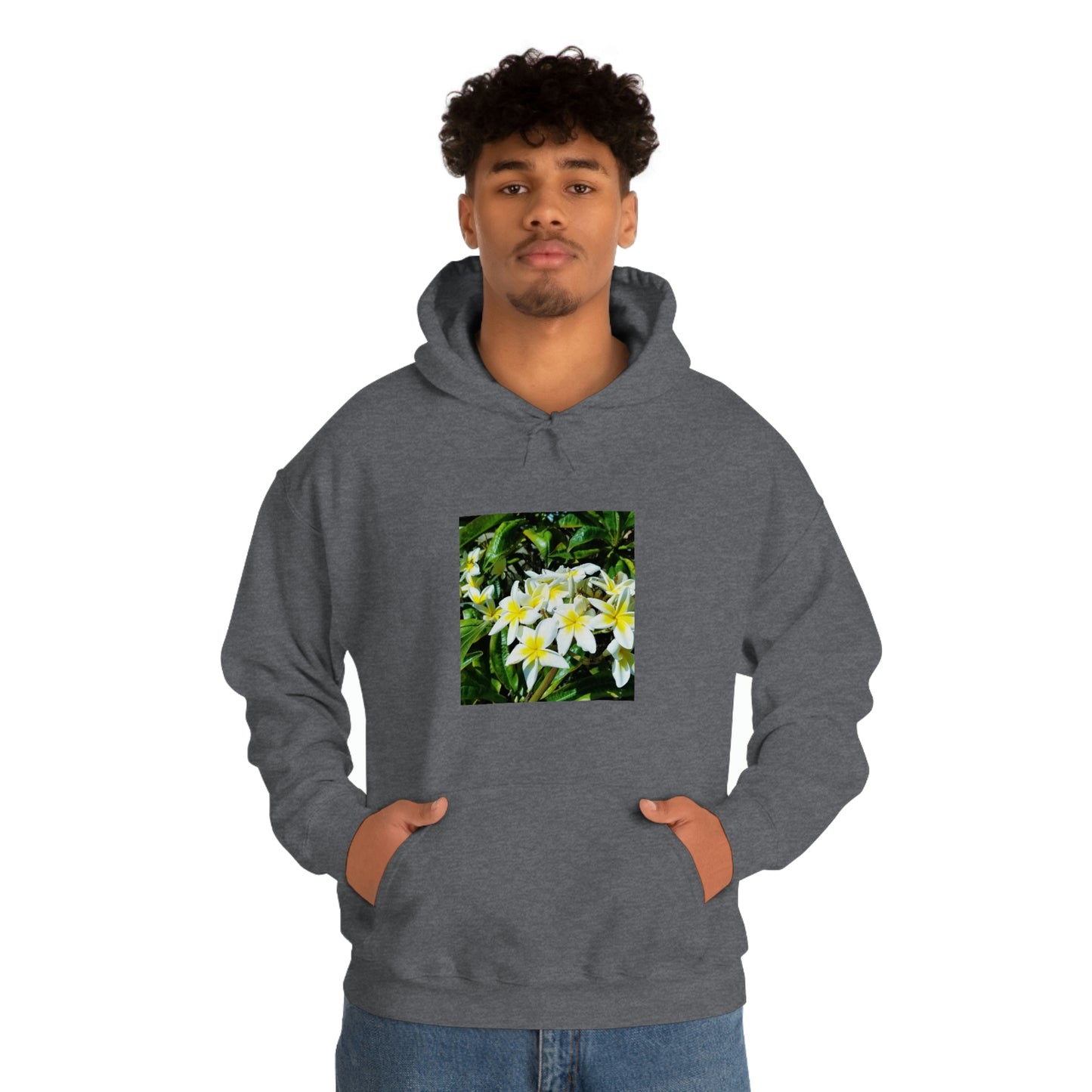 Islander Plumeria Unisex Heavy Blend™ Hooded Sweatshirt