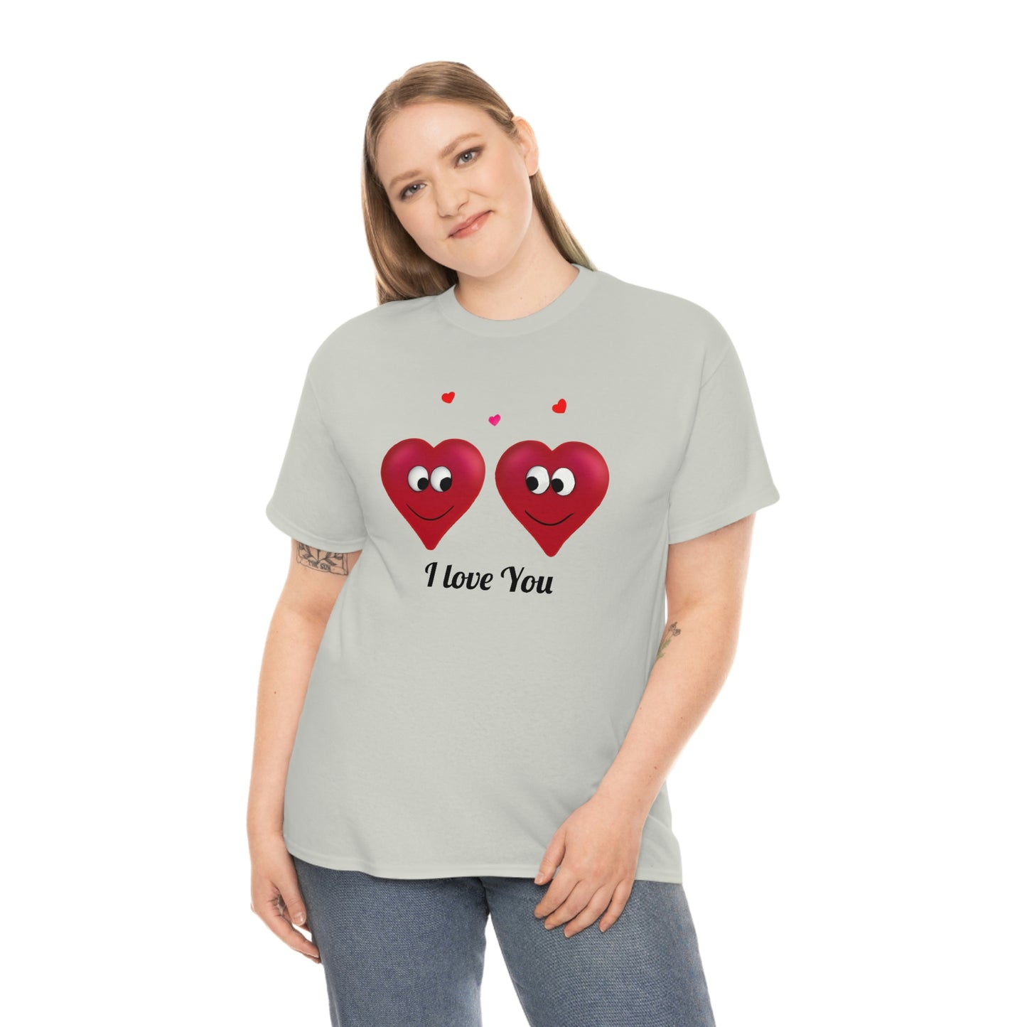 Valentine's "I Love You" Unisex Heavy Cotton Tee