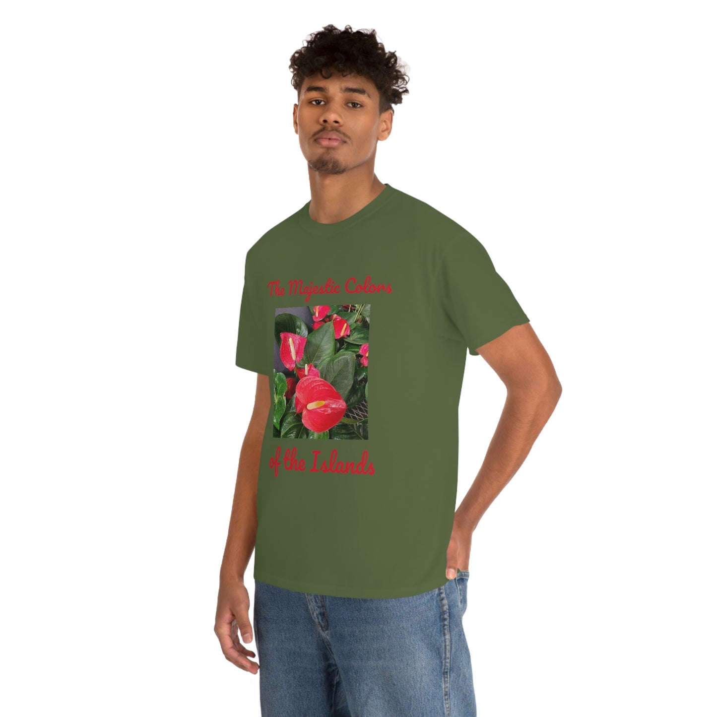 Islander Anthurium Unisex Heavy Cotton Tee