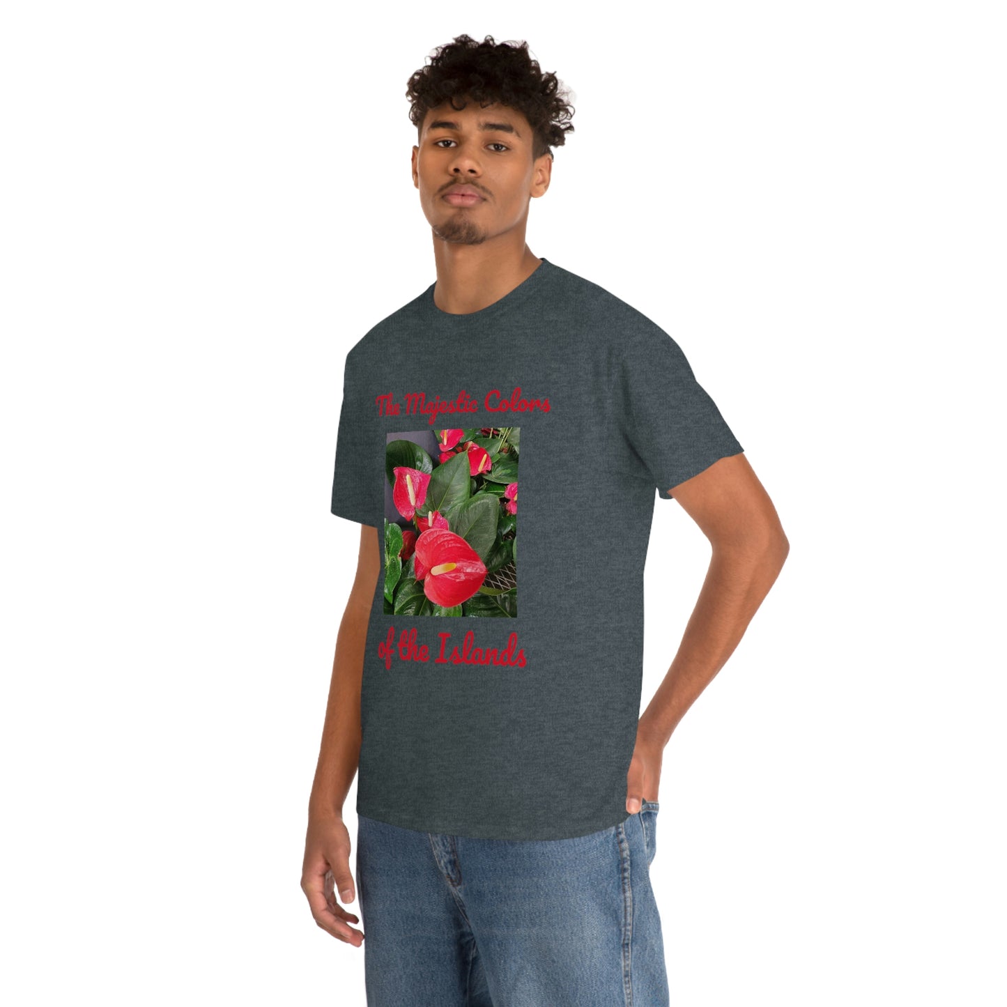 Islander Anthurium Unisex Heavy Cotton Tee