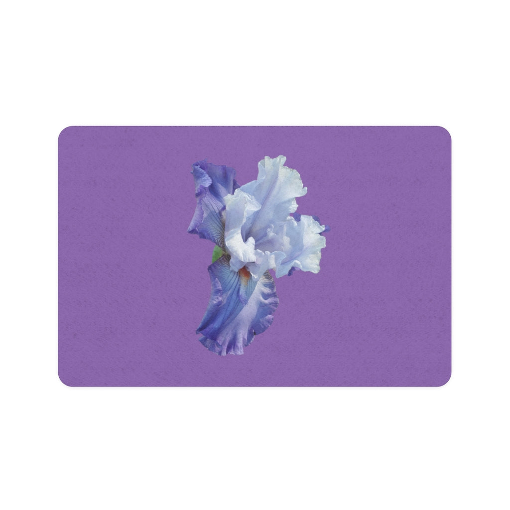 Floral "Iris" Pet Food Mat (12x18)