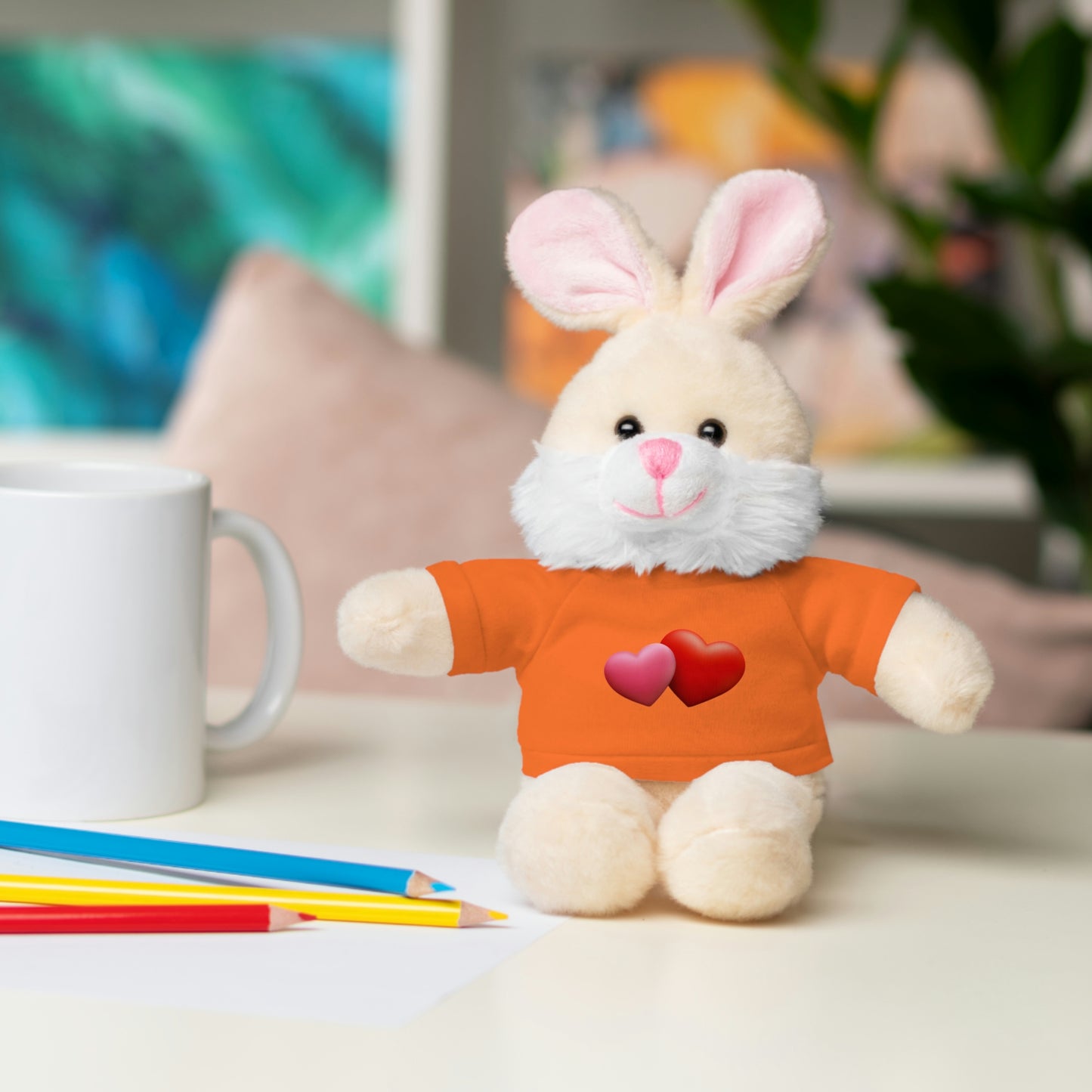 Valentine's Hearts Stuffed Animals with Tee