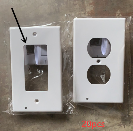 Durable Convenient Outlet Cover Duplex Wall Plate Led