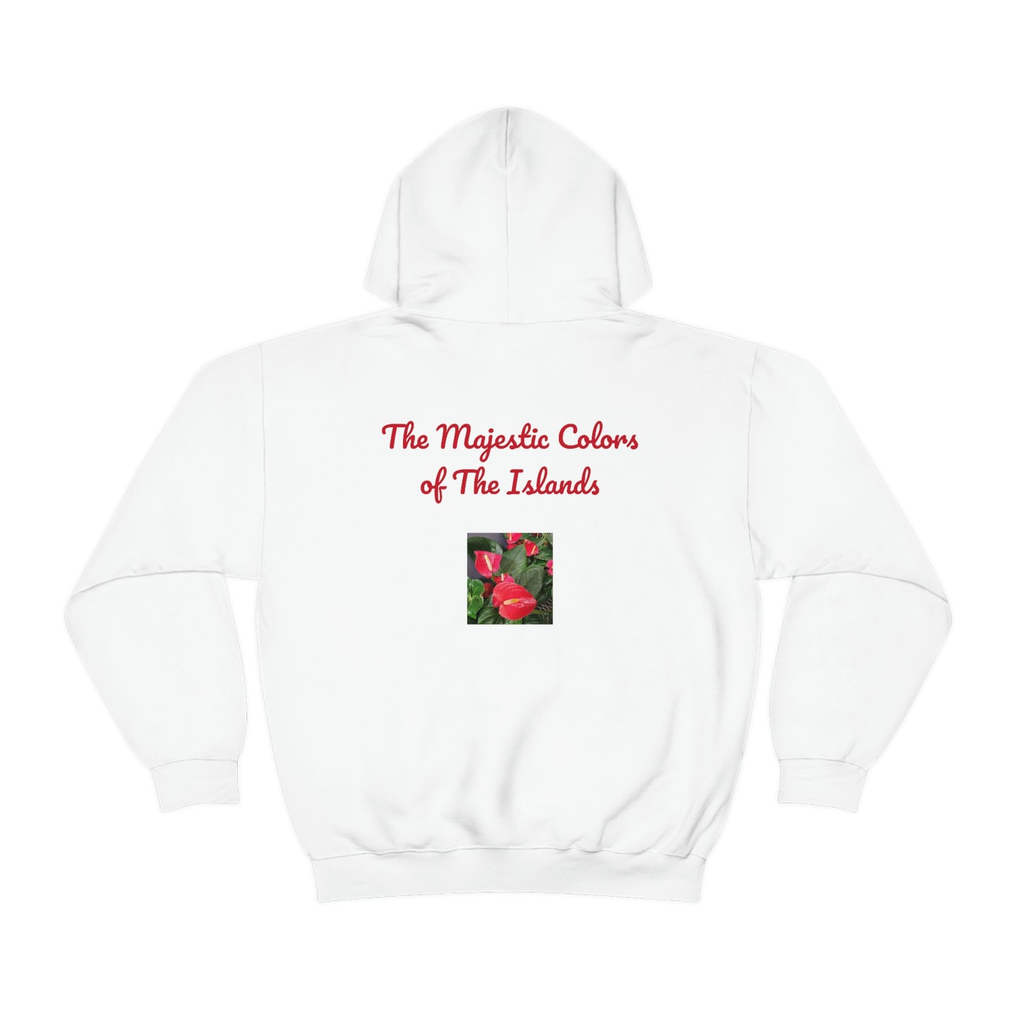 Island Style Anthurium Unisex Heavy Blend™ Hooded Sweatshirt