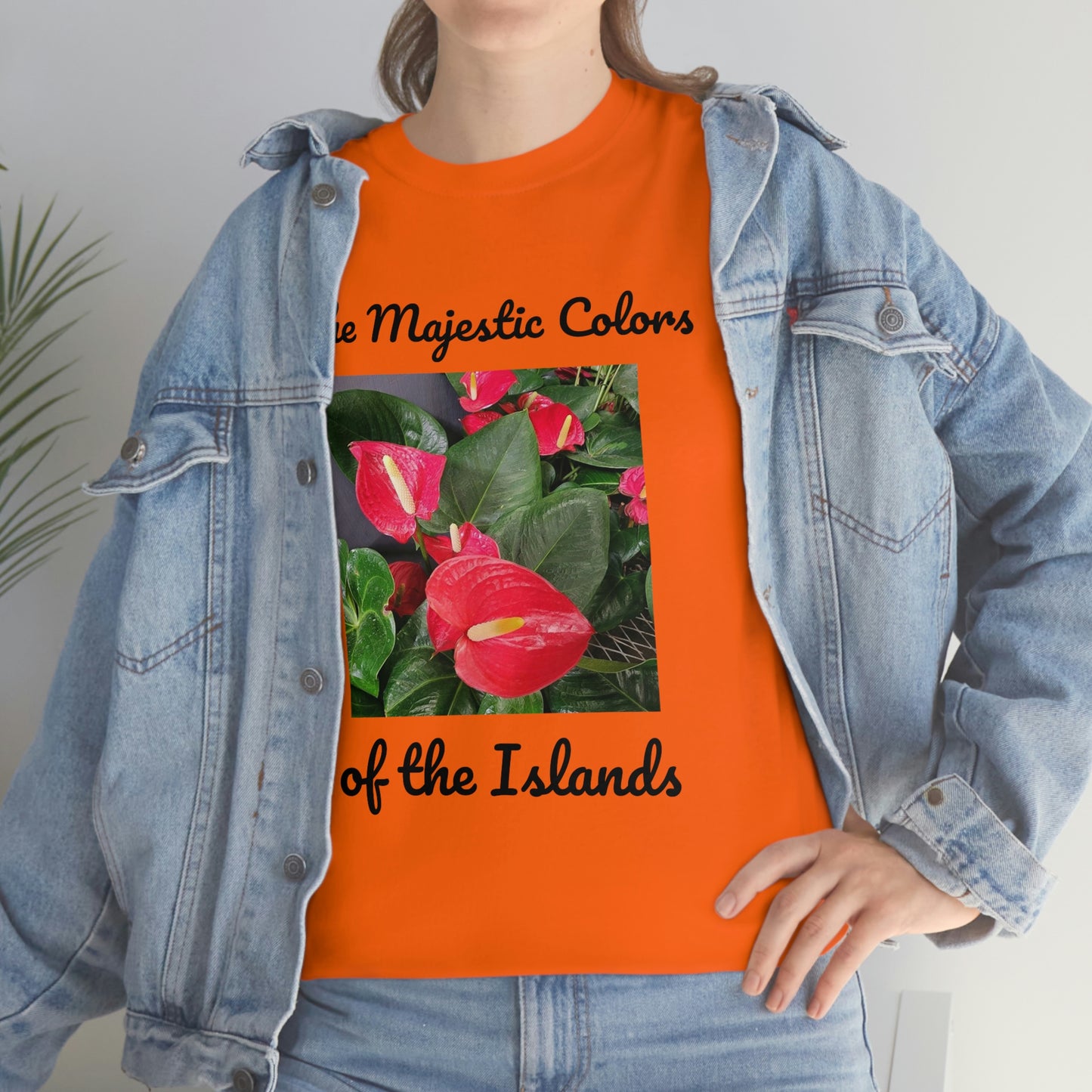 Islander Anthurium Unisex Heavy Cotton Tee