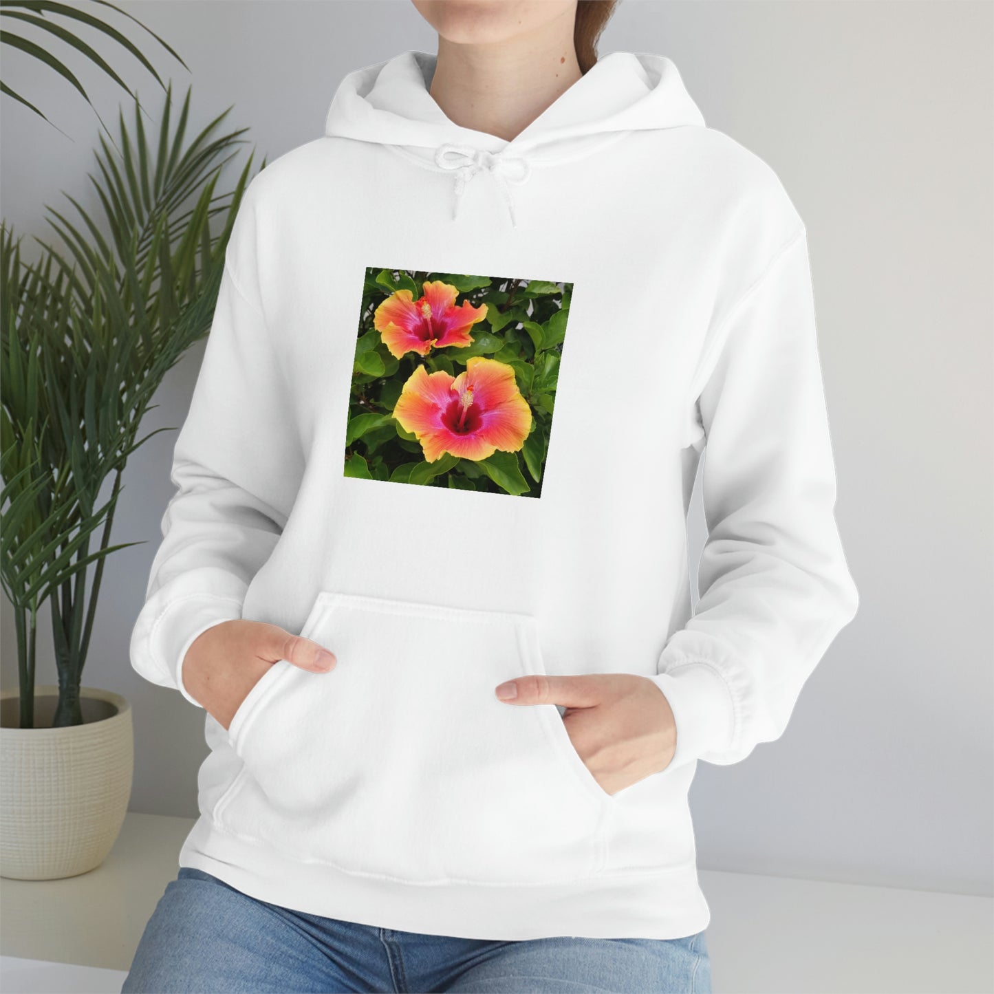 Islander Hibiscus Unisex Heavy Blend™ Hooded Sweatshirt