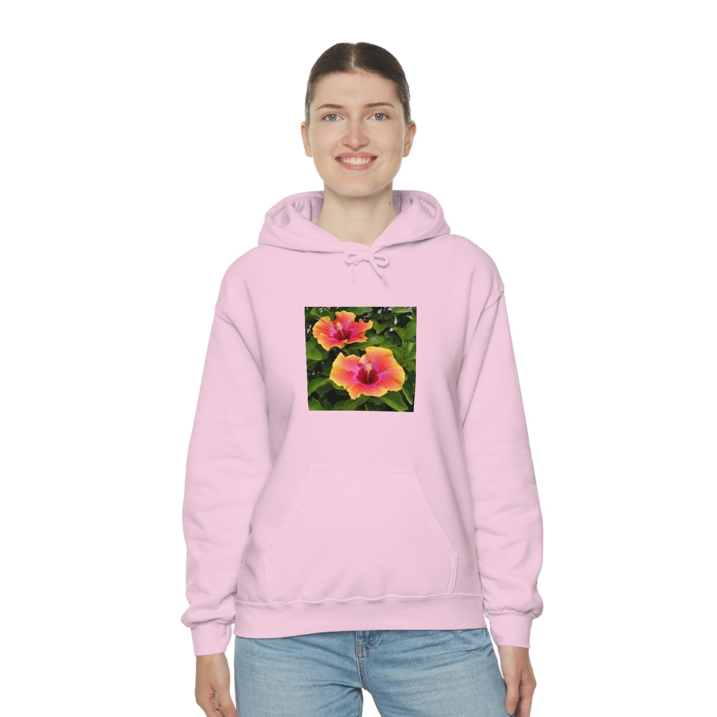 Islander Hibiscus Unisex Heavy Blend™ Hooded Sweatshirt