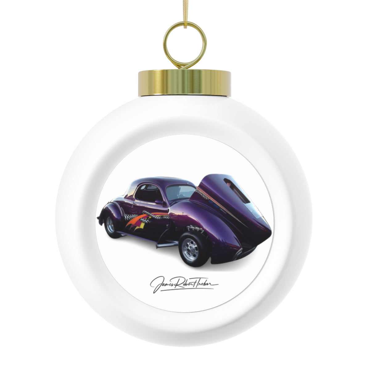 Hotrods Christmas Ball Ornament