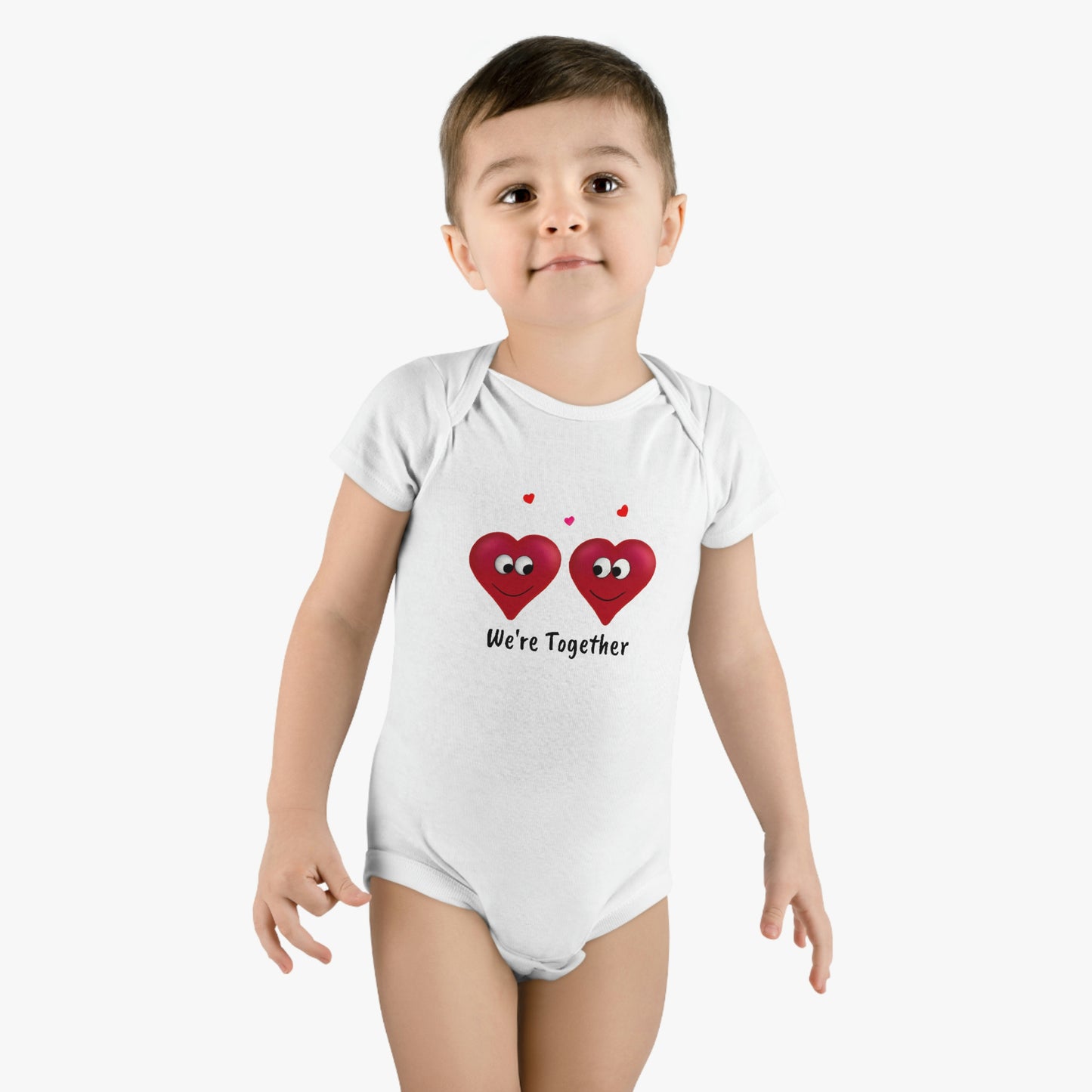 Valentine's "We're Together" Onesie® Organic Baby Bodysuit