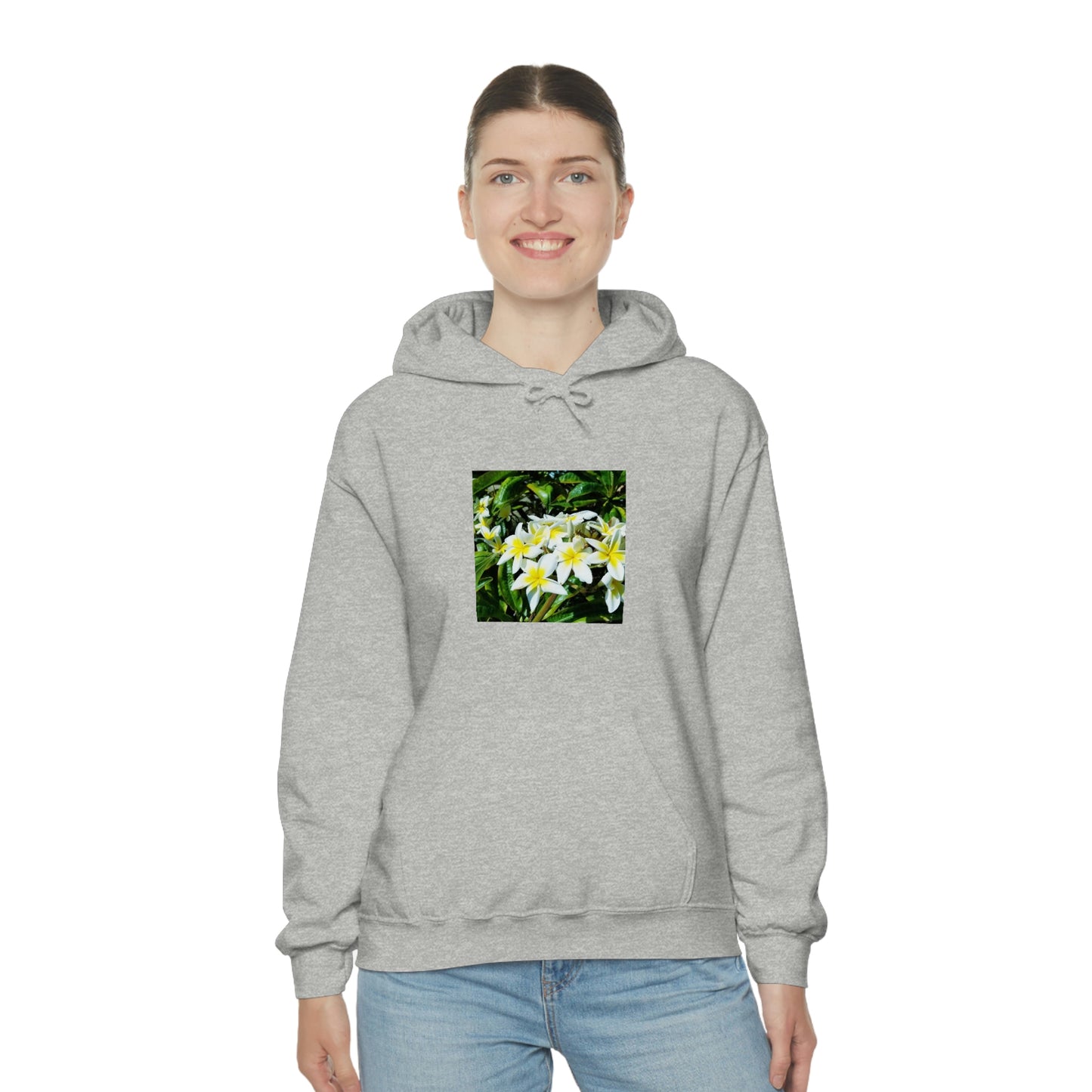 Islander Plumeria Unisex Heavy Blend™ Hooded Sweatshirt