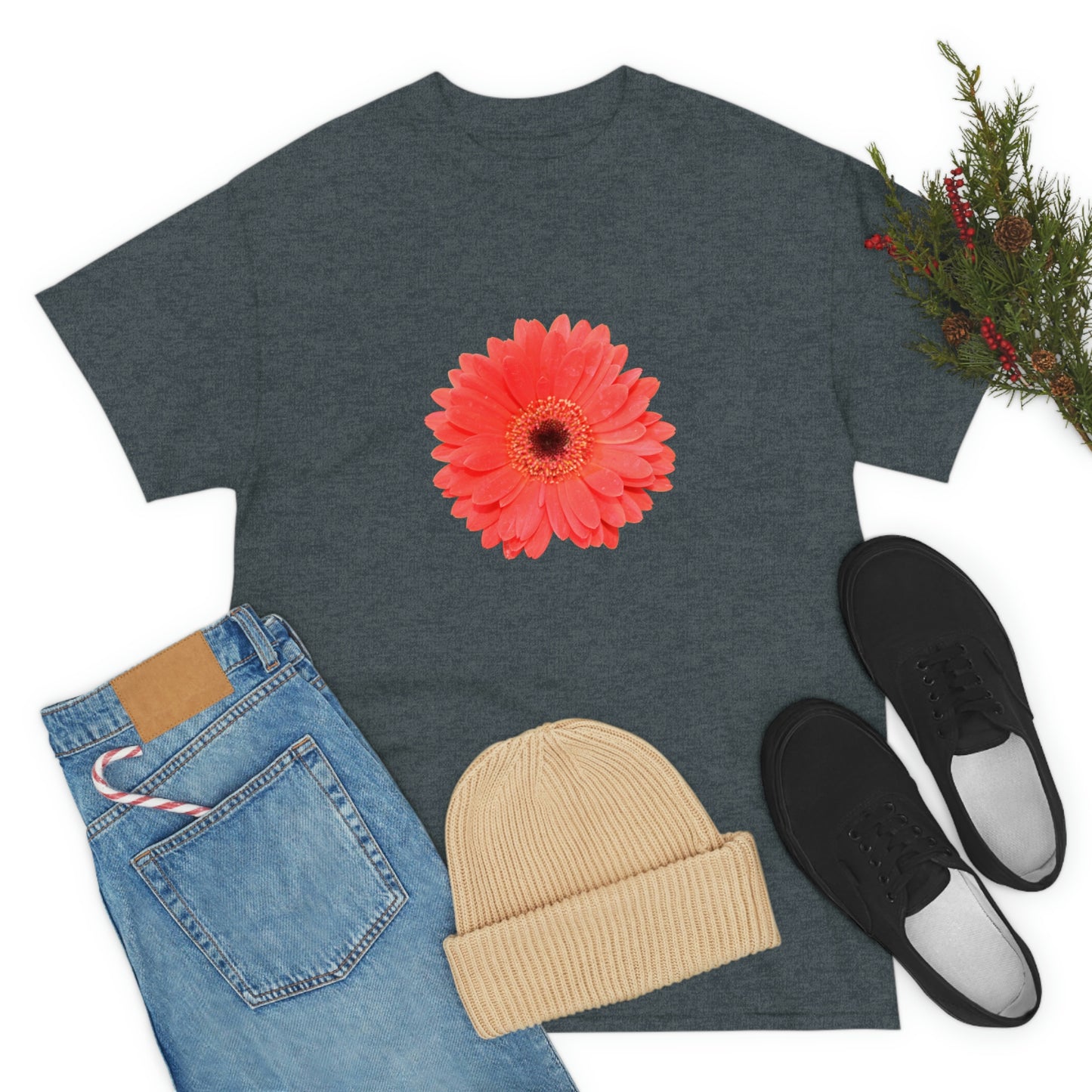 Floral Unisex Heavy Cotton Tee