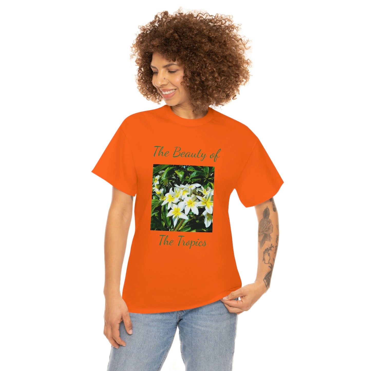 Islander Plumeria Unisex Heavy Cotton Tee